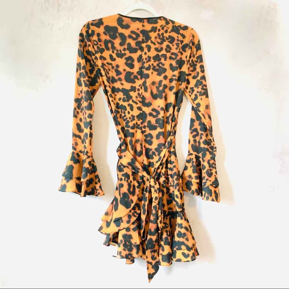 BeBe Ruffle Wrap Dress - Picture 5 of 7